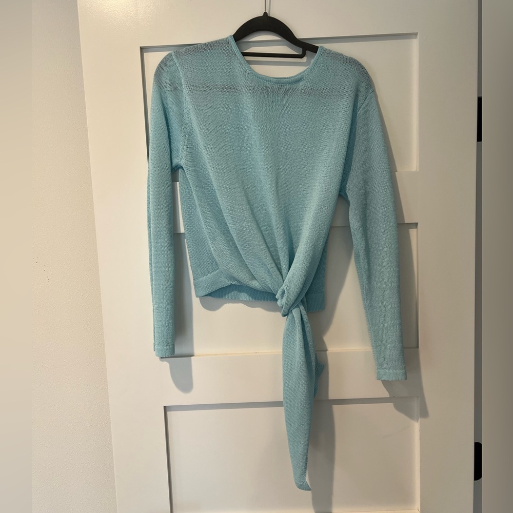Superdown mesh front tie top- size small